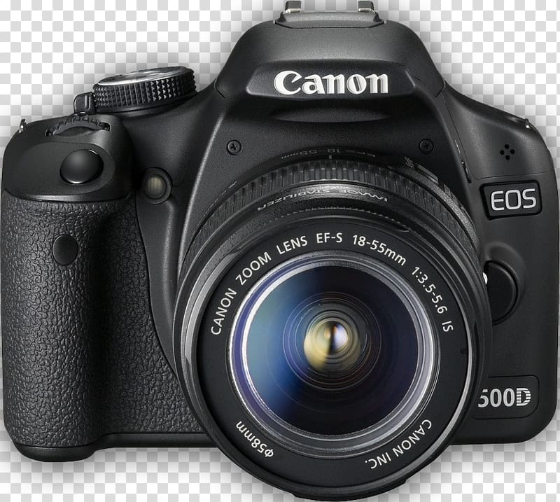 Canon EOS 500D Canon EOS 200D Canon EOS 1300D Canon EF-S 18u201355mm lens Camera, Canon Digital Camera transparent background PNG clipart