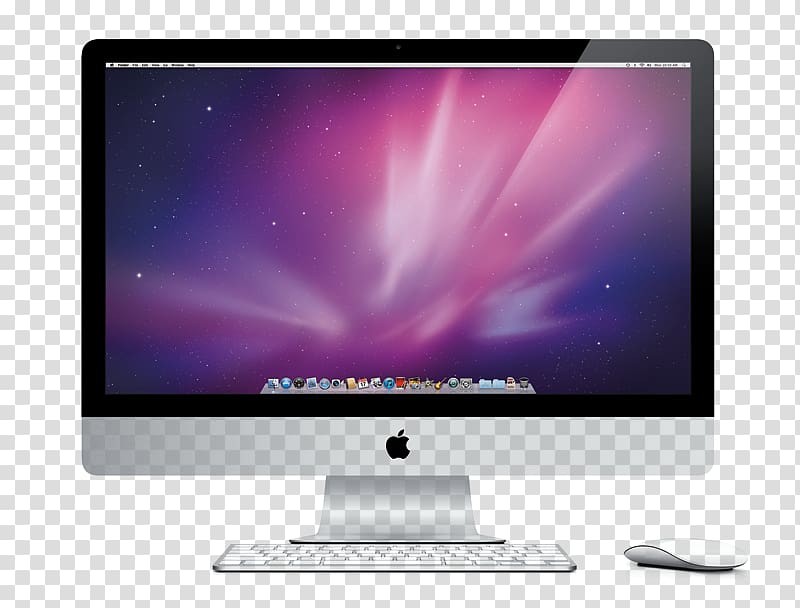 iMac Desktop Computers Apple Intel Core i5, three-dimensional computer transparent background PNG clipart