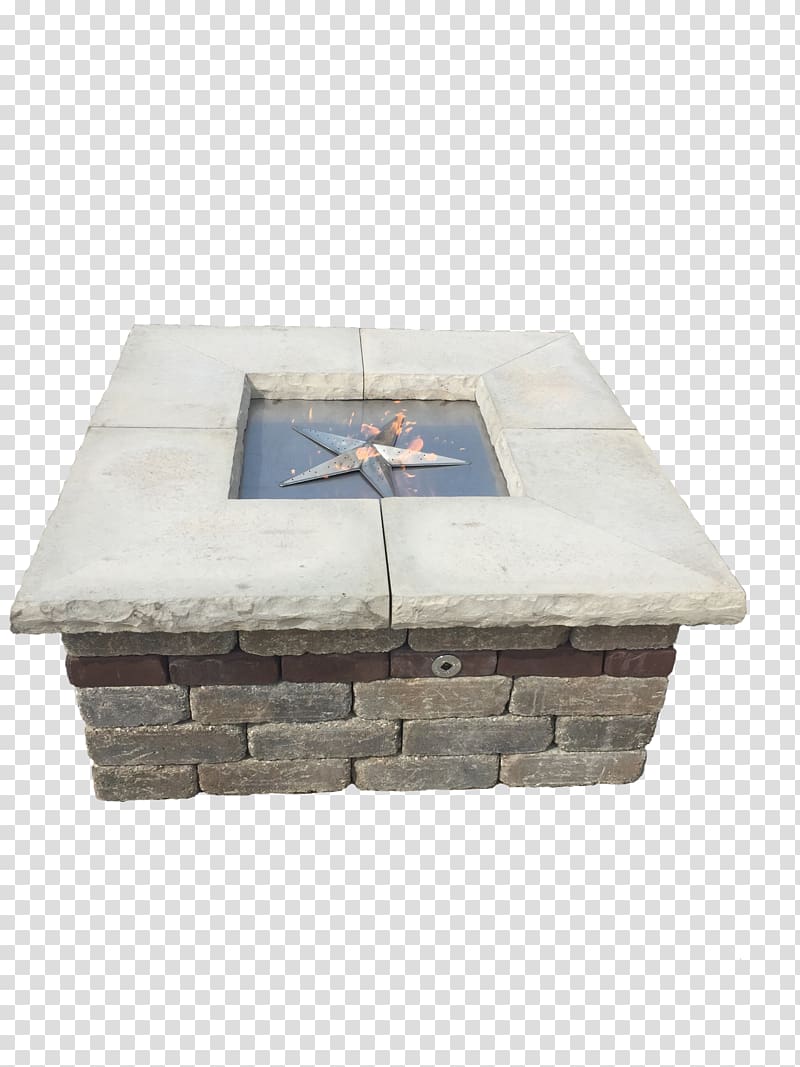 Fire pit Light Wall Patio Hardscape, square stone inkstone transparent background PNG clipart