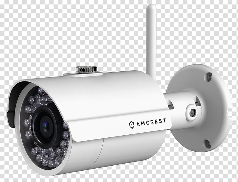 Closed-circuit television Amcrest IPM-721S Surveillance IP camera Wi-Fi, transparent background PNG clipart