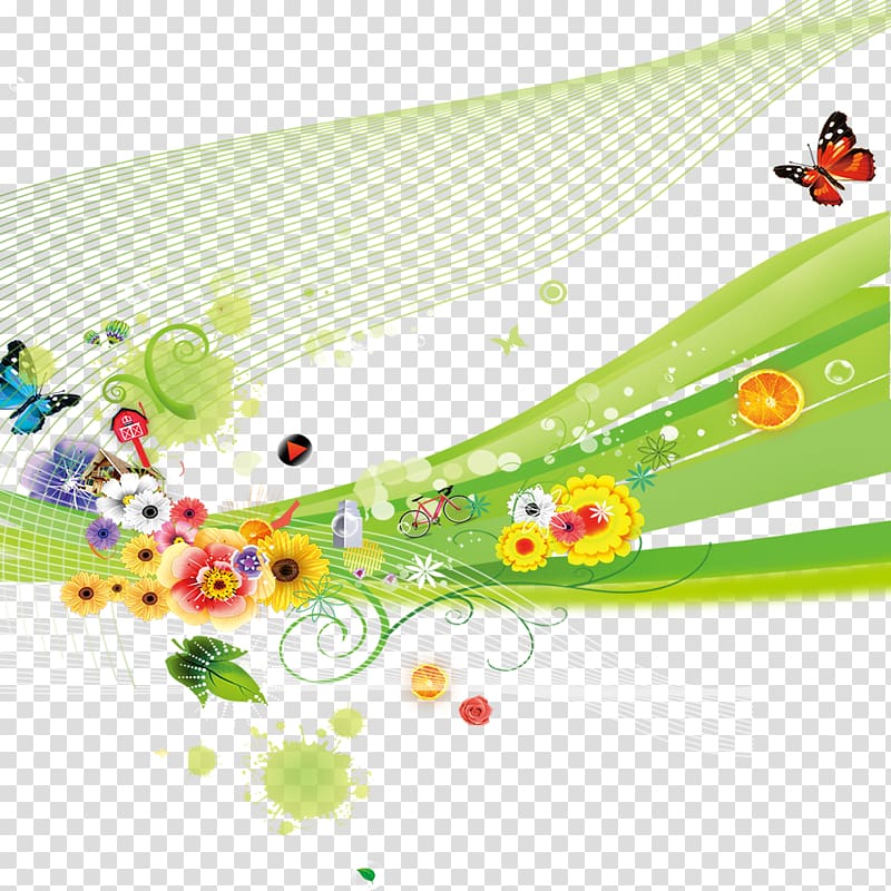Poster Advertising , Spring Flowers,Creative Dream transparent background PNG clipart