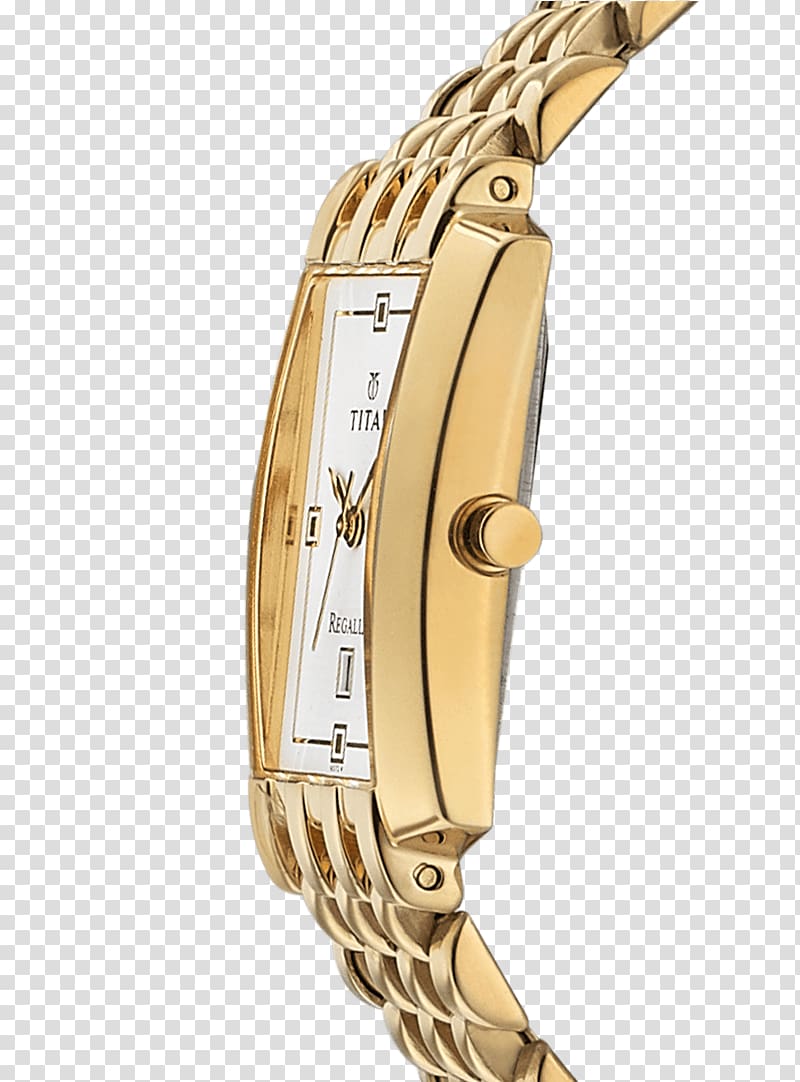Metal Titanium Watch strap Titan Company Clock, regalia transparent background PNG clipart
