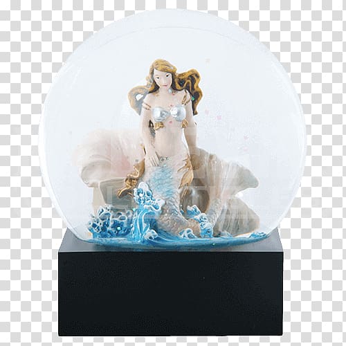 Snow Globes Mermaid Atargatis Legendary creature, globe transparent background PNG clipart