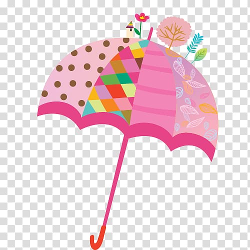 Cartoon Umbrella Rain, umbrella transparent background PNG clipart