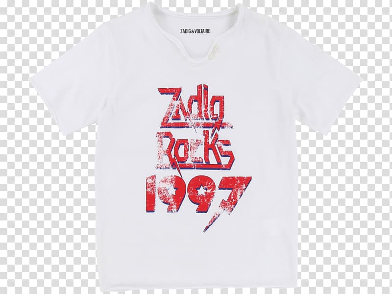 Zadig T-shirt Clothing Brand Child, T-shirt transparent background PNG clipart