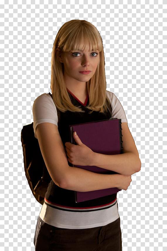 Emma Stone Gwen Stacy Spider-Man Mary Jane Watson Dr. Curt Connors, emma stone transparent background PNG clipart