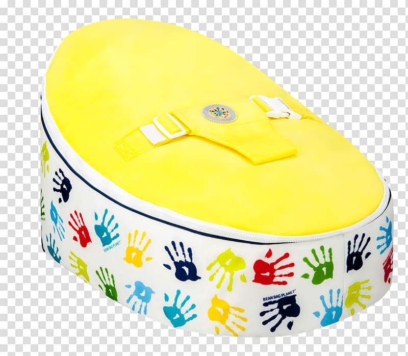 Bean Bag Chairs Hand Yellow, bag transparent background PNG clipart