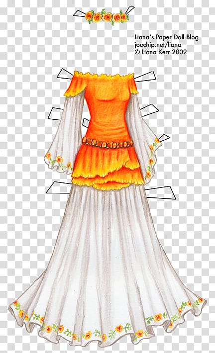 Dress Clothing Paper doll Pin Costume, Paper fire transparent background PNG clipart