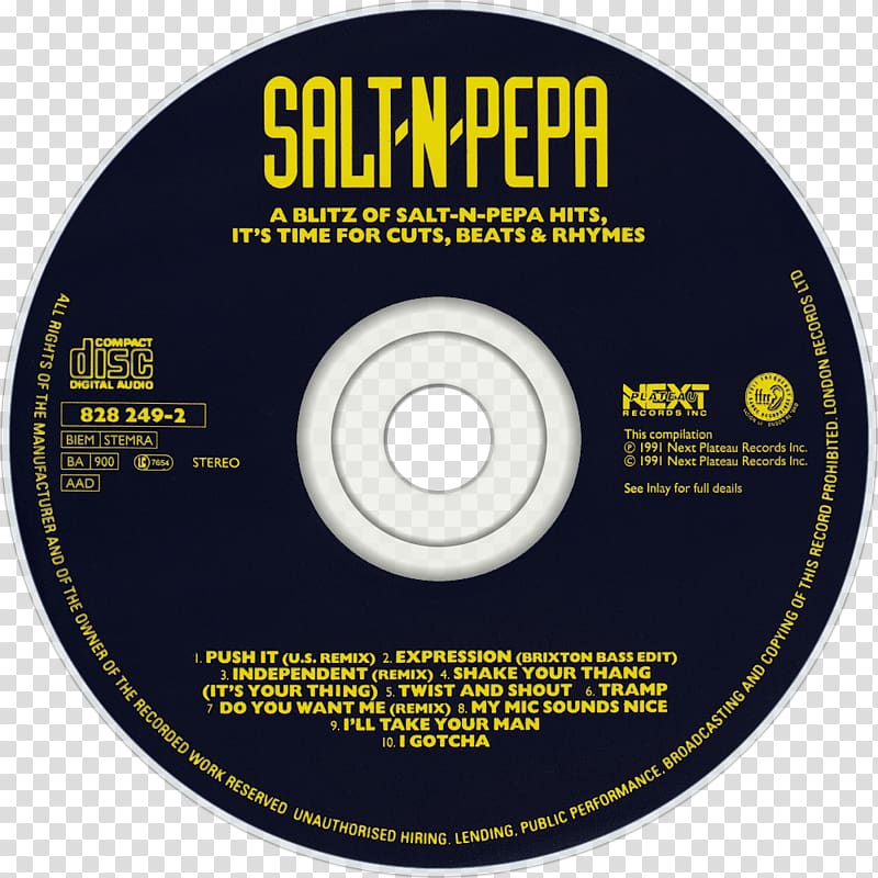 Compact disc A Blitz of Salt-n-Pepa Hits The Greatest Hits A Salt with a Deadly Pepa, Pepa transparent background PNG clipart