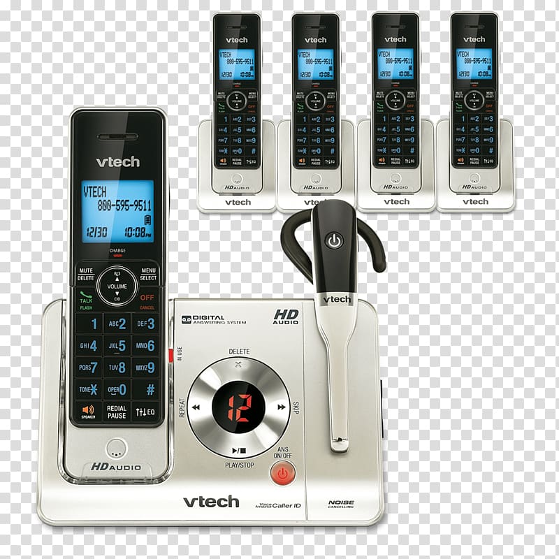 Cordless telephone Vtech LS6425 Handset, Answering machine transparent background PNG clipart