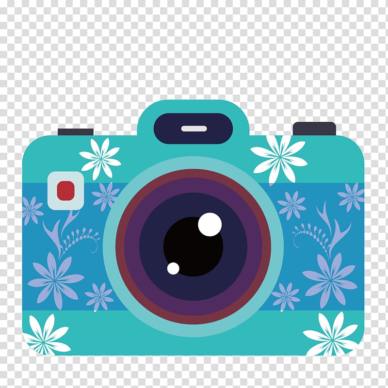 Camera Illustration, blue camera transparent background PNG clipart