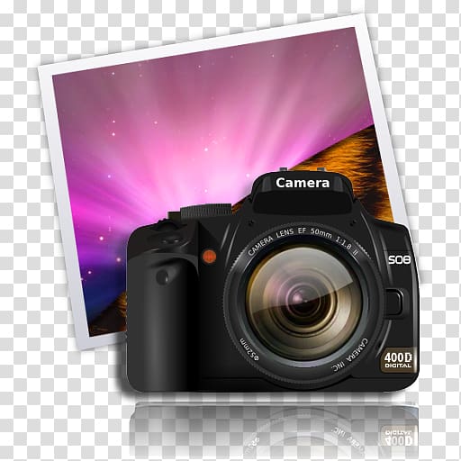 black SO8 400D camera, multimedia digital camera cameras & optics single lens reflex camera, i transparent background PNG clipart