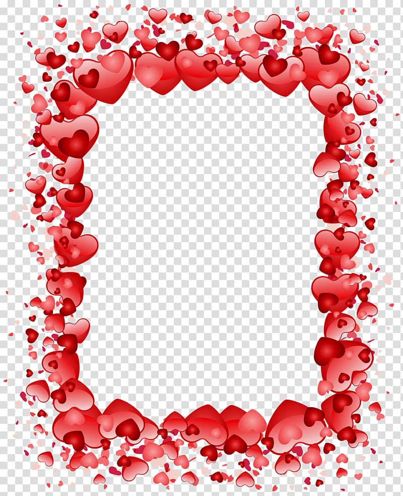 Valentine\'s Day Heart Gift Love\'s Philosophy , pink border transparent background PNG clipart