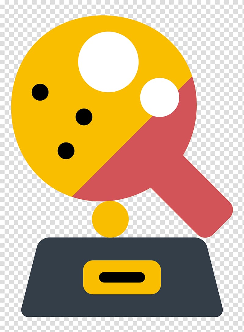 Pong Table tennis racket Icon, Cute tennis racket transparent background PNG clipart