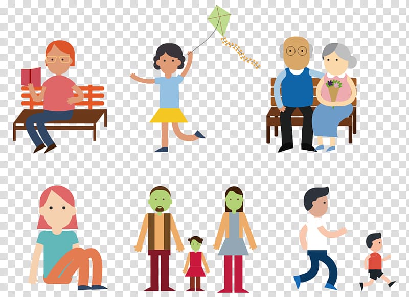 Physical exercise Icon, The elderly and children transparent background PNG clipart