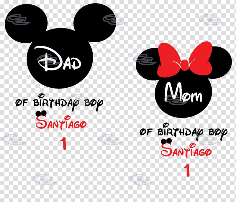 T-shirt Mickey Mouse Child Father Birthday, T-shirt transparent background PNG clipart