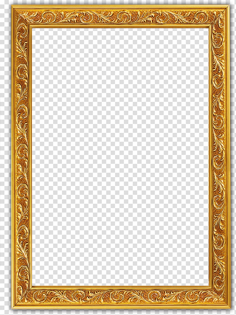 frame , Glyph golden border, gold embossed frame transparent background PNG clipart