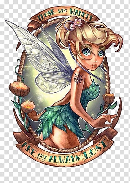 Tinkerbell illustration, Tinker Bell Peter Pan T-shirt Lost Boys Disney Fairies, Wizard painting transparent background PNG clipart