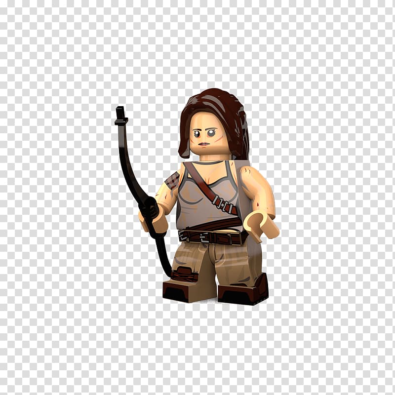 Lego Minifigures Lara Croft Figurine, tomb raider lara croft transparent background PNG clipart