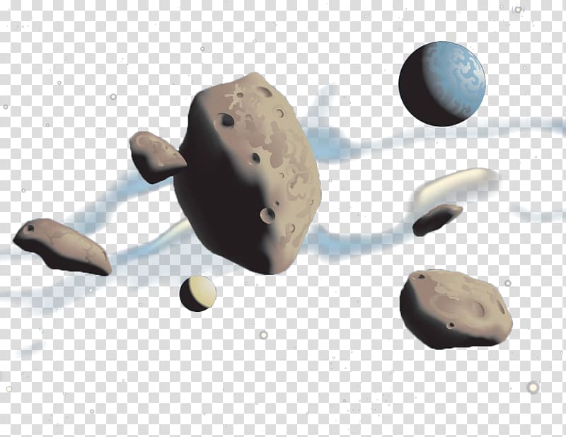 floating space meteorite transparent background PNG clipart