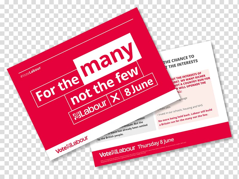 United Kingdom general election, 2017 Labour Party Voting Political campaign, leaflet transparent background PNG clipart