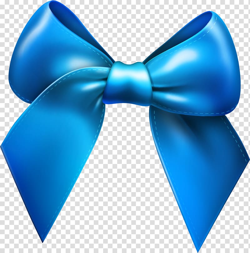Ribbon , Blue cartoon bow tie transparent background PNG clipart