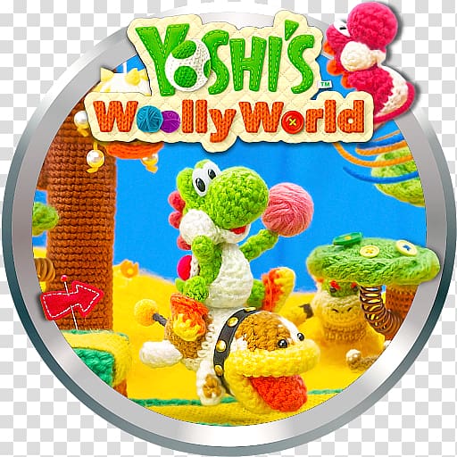 Poochy & Yoshi\'s Woolly World Mario & Yoshi Wii U, nintendo transparent background PNG clipart