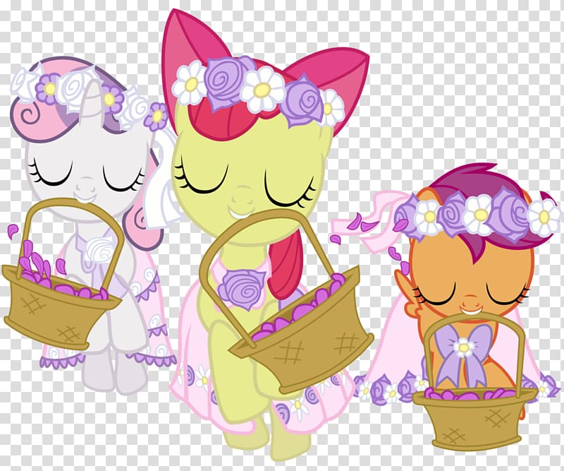 Applejack Pony Apple Bloom Cutie Mark Crusaders Filly, creative wedding dress transparent background PNG clipart