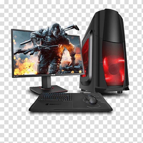 Computer Cases & Housings Gaming computer Laptop Desktop Computers Personal computer, play computer games transparent background PNG clipart