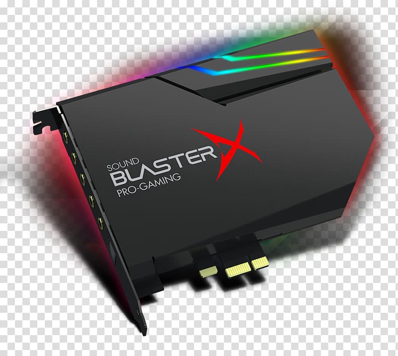 Sound Blaster X-Fi Sound Cards & Audio Adapters Creative Technology Creative Sound BlasterX AE-5, headphones transparent background PNG clipart