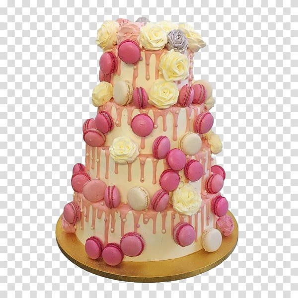 Wedding cake Macaroon Macaron Cupcake Torte, 3 tier Cake transparent background PNG clipart