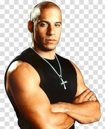 Vin Diesel with crossed arms, Cross Sideview Vin Diesel transparent background PNG clipart