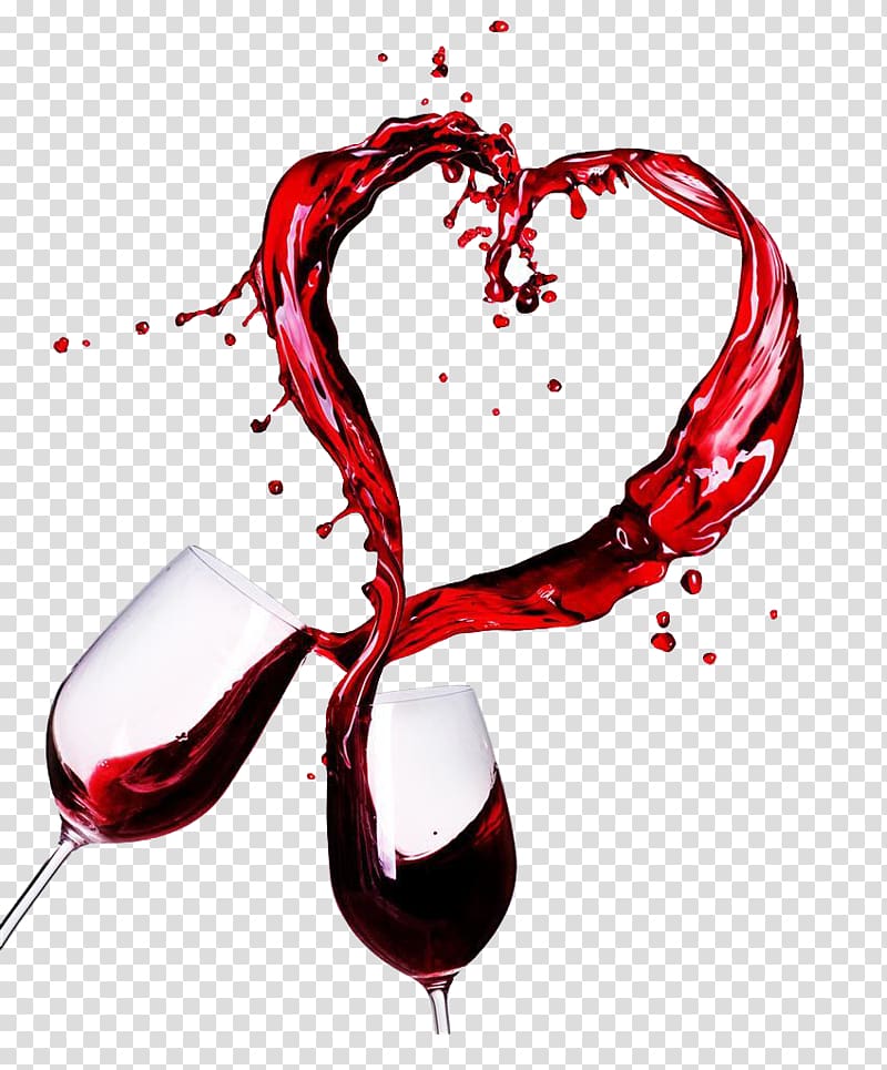 Port wine Chardonnay Valentines Day Dinner, Collision wine transparent background PNG clipart