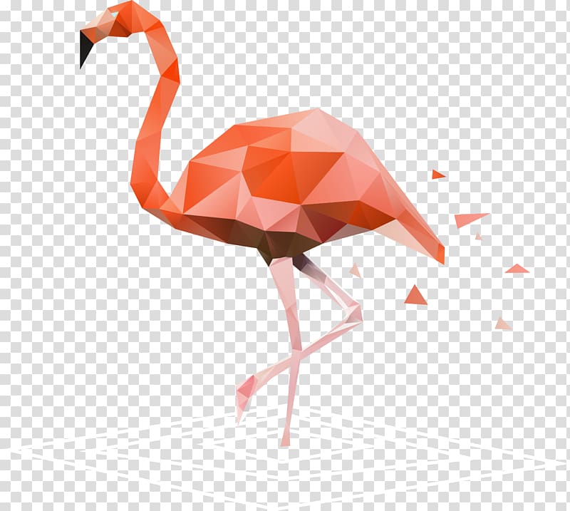 3D pink flamingo illustration, Flamingo Wall decal Sticker Birthday, Hand-painted flamingos transparent background PNG clipart
