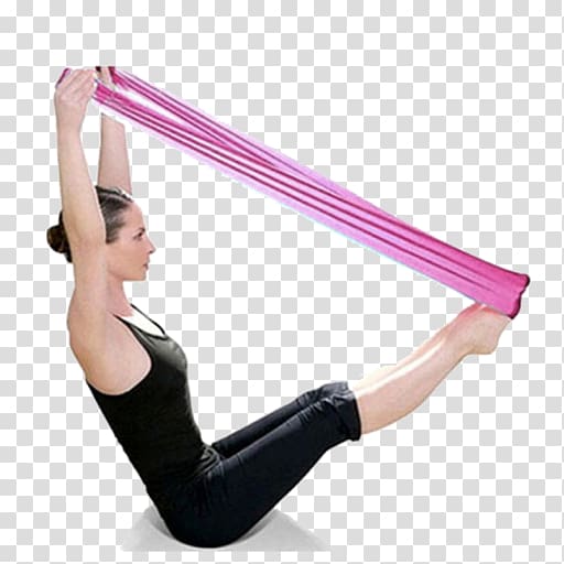 Pilates Exercise Bands Stretching Physical fitness, aerobics transparent background PNG clipart