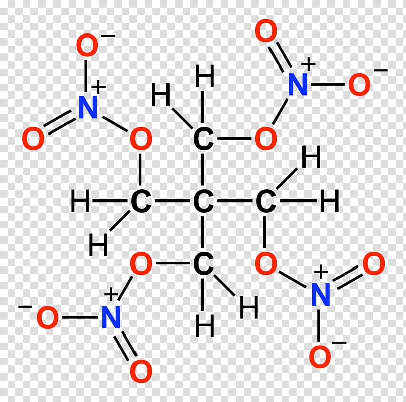 Structural formula Chemical formula Lewis structure Pentaerythritol tetranitrate, formula transparent background PNG clipart
