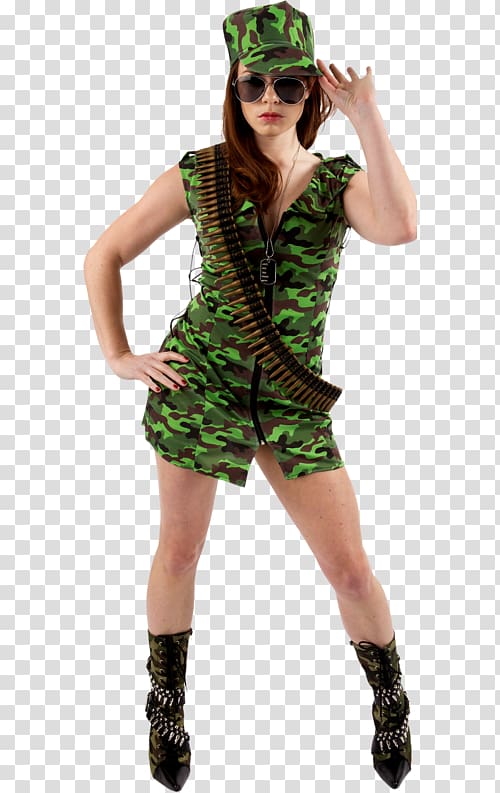 Costume party Clothing Army Military, SEXY GİRL transparent background PNG clipart
