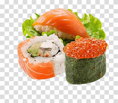 ora maki and sushi, Sushi Selection transparent background PNG clipart