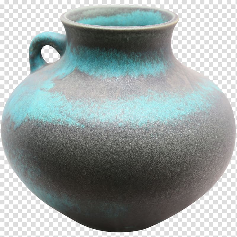Vase Ceramic Pottery Turquoise Urn, blue wisteria transparent background PNG clipart