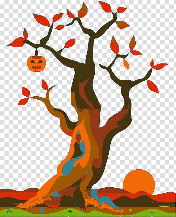 Calabaza Autumn Pumpkin Tree, Autumn pumpkin tree transparent background PNG clipart