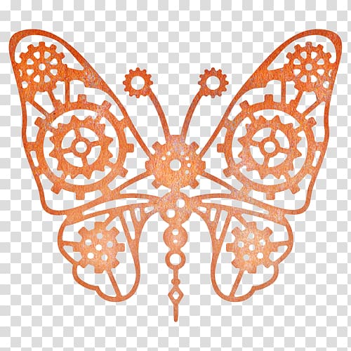 Steampunk Cheery Lynn Designs Craft Drawing , butterfly machine transparent background PNG clipart