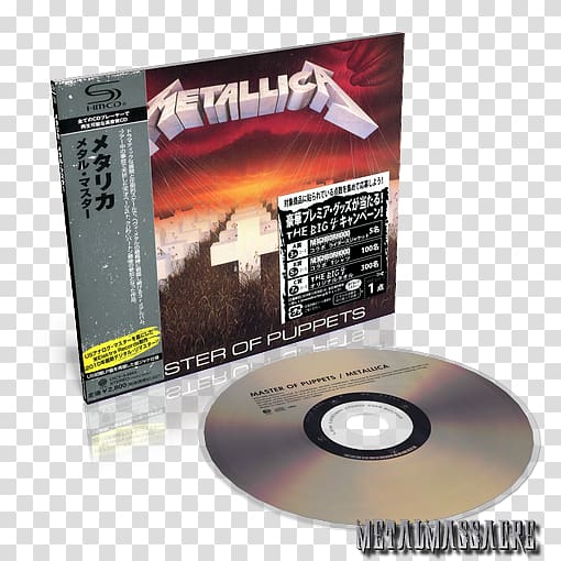 Master of Puppets Compact disc Metallica Thrash metal Album, master of puppets metallica transparent background PNG clipart