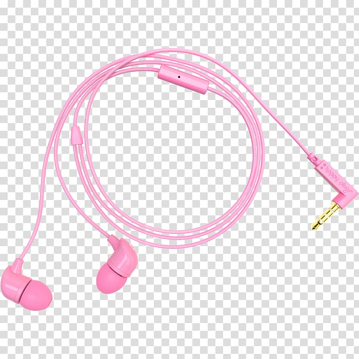 Happy Plugs In-Ear Headphones Microphone Happy Plugs Earbud Plus Headphone Pink, Ear Plug transparent background PNG clipart