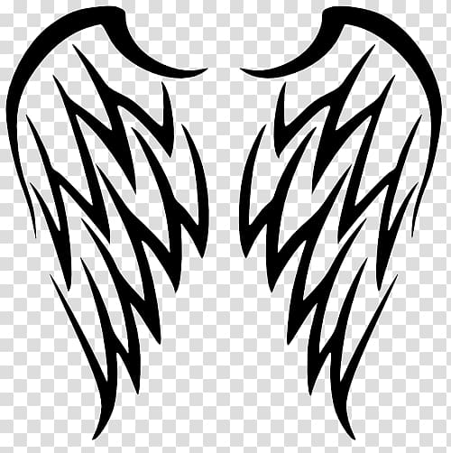 white wings , Wing Tattoo Simple transparent background PNG clipart