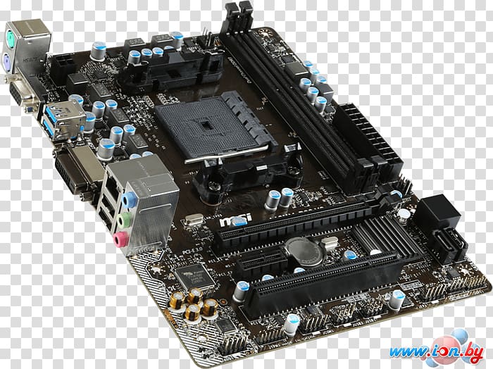 MSI A68HM-P33 V2 Motherboard Socket FM2+, others transparent background PNG clipart