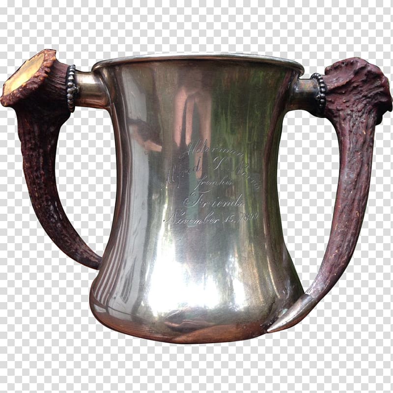 Trophy Collectable Antique Cup Ceramic, Antler transparent background PNG clipart