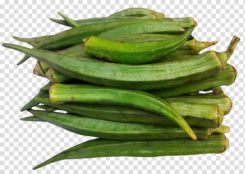 Ladyfinger Okra Vegetable Luffa, Okra transparent background PNG clipart