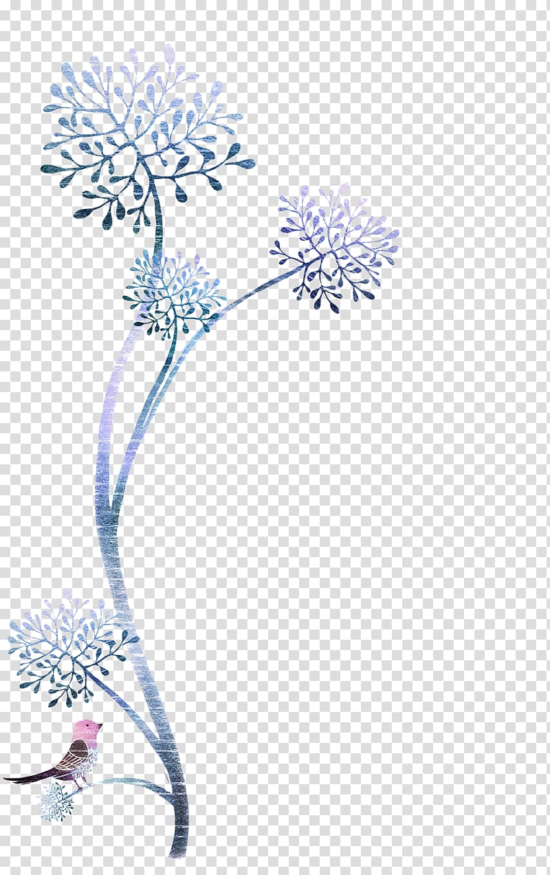 Vecteur, Winter plant poster decorative material transparent background PNG clipart