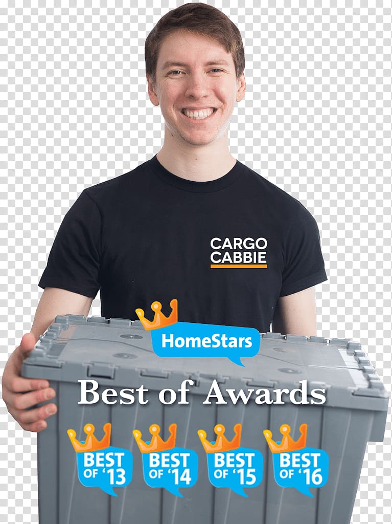 Cargo Cabbie HomeStars Toronto's Best Movers T-shirt, move cargo transparent background PNG clipart