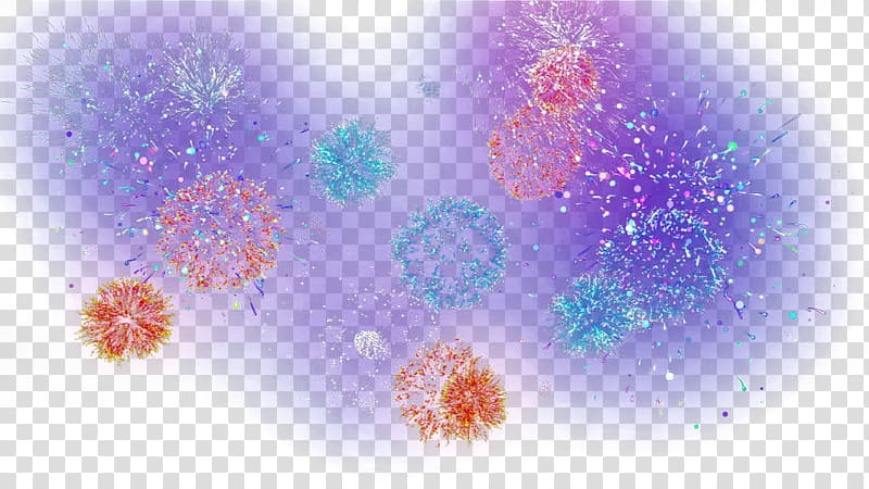 Sky Purple Petal Pattern, Background color fireworks transparent background PNG clipart
